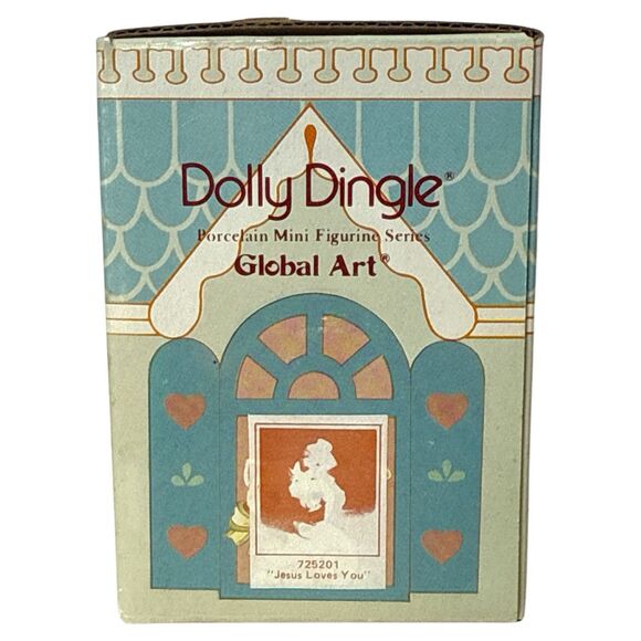 House Global Art Dolly Dingle Figurine Jesus Loves You 725201 Collectible - Picture 11 of 12